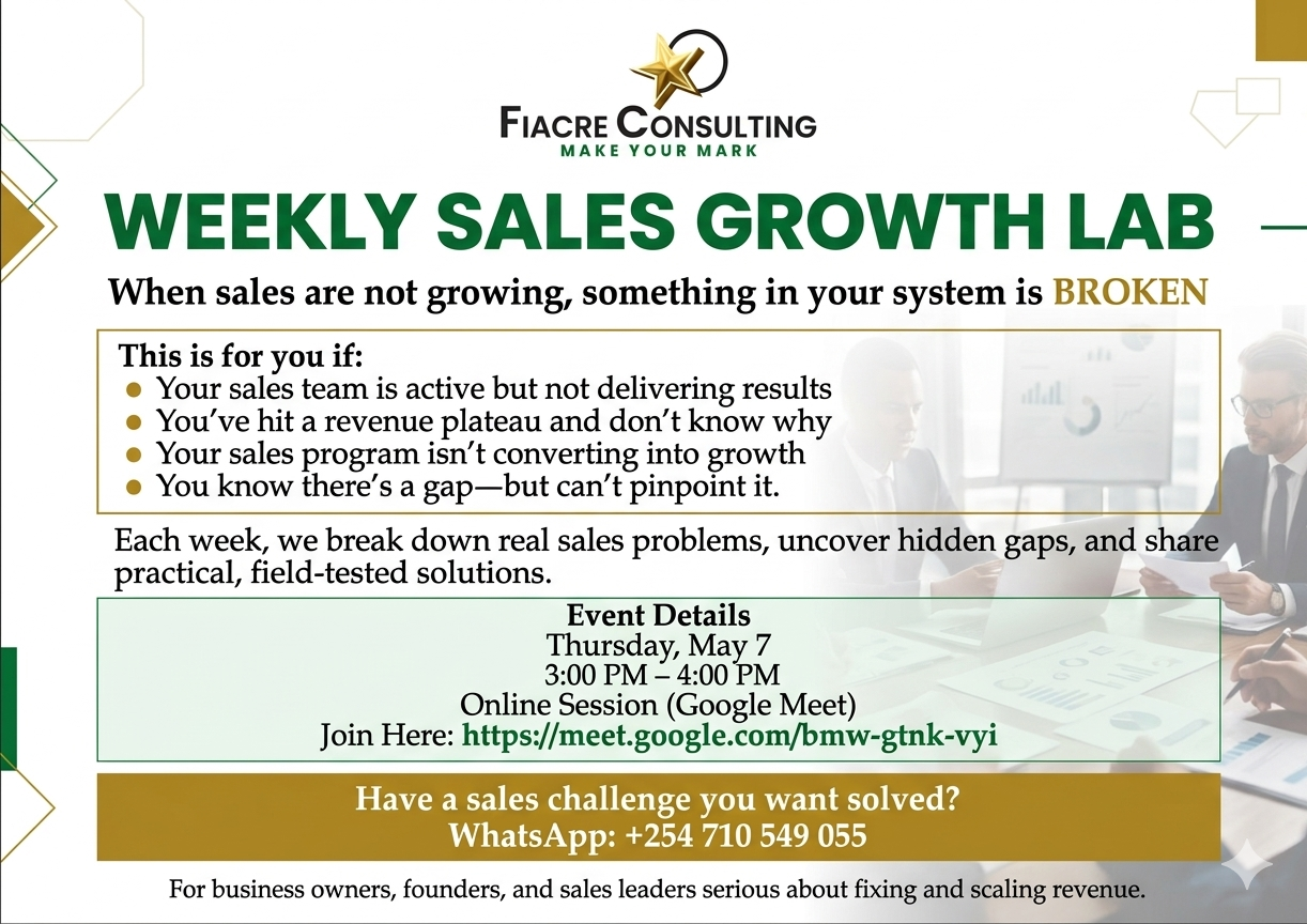 WEEKLY SALES GROWTH LAB
